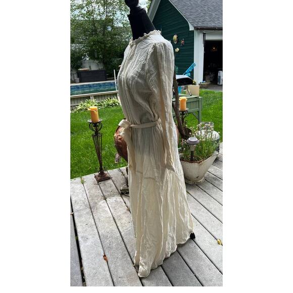 Chloe SHADE AMOUR Chloe Maxi Dress W/Belt, Double Gauze-Natural, SM - Picture 3 of 6